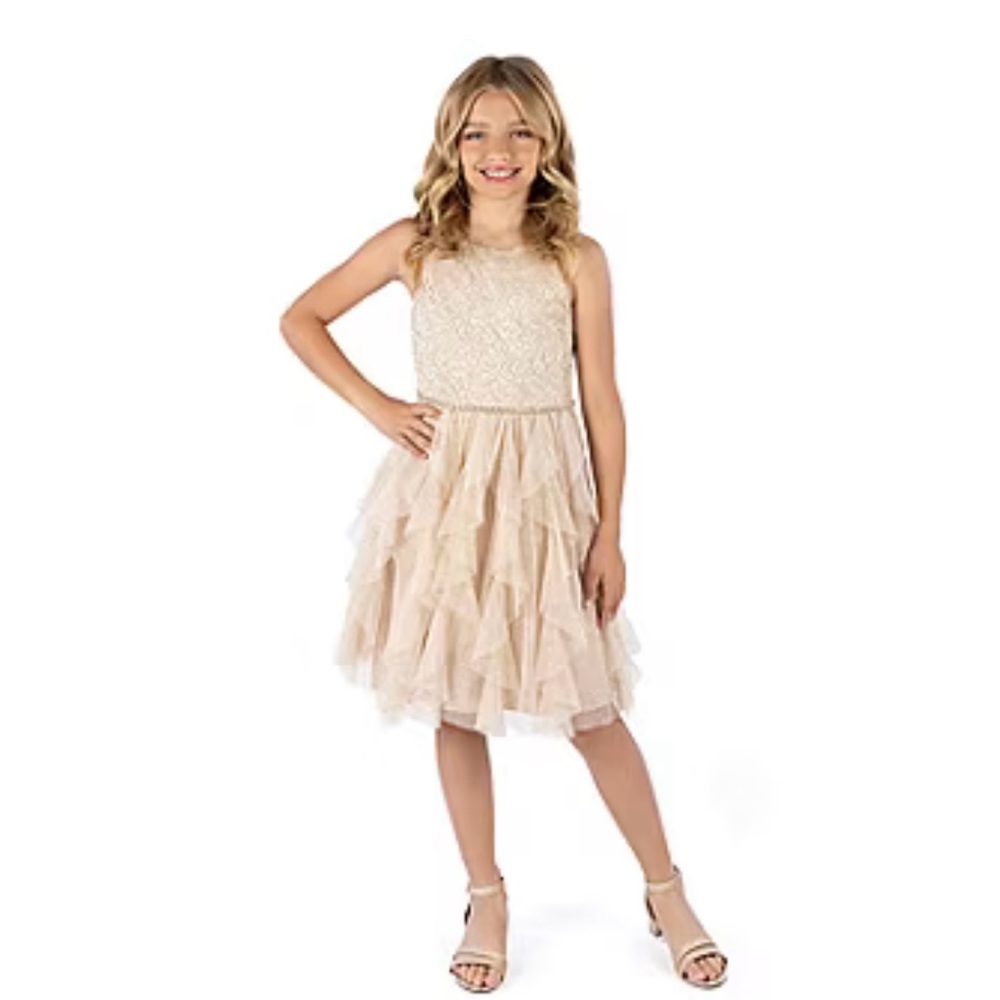 Elegant Champagne Color Dress